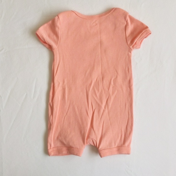 joe fresh peach rainbow comfy cotton romper playsuit 3-6 months baby girl - Picture 6 of 6
